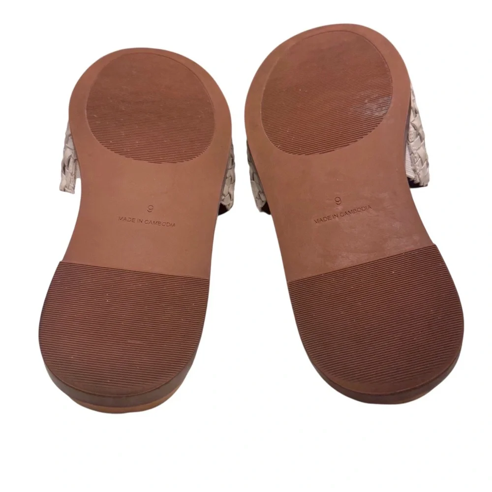 Madewell Louisa slide sandal in woven leather in Sz 9. EUC - Picture 10 of 10